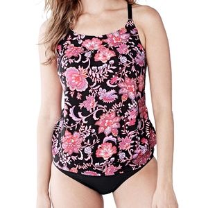 Blouson bathing suit top